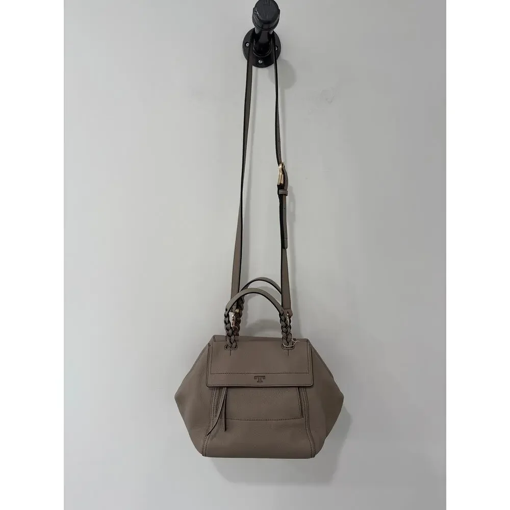 Tory Burch Half Moon Satchel Top Handle Crossbody Adjustable Strap Bag Purse